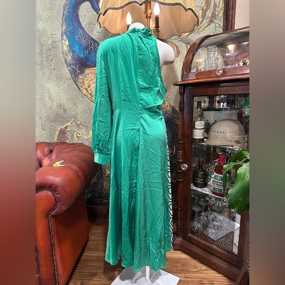SHEIN Emerald Green One Shoulder Maxi Dress XL - Picture 8 of 10